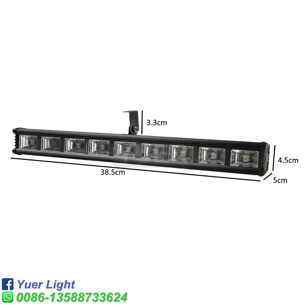 DecorBites™ 9X2w UV LED Disco Party Bar Lights for Indoor DJ, Flat Dyeing Aluminum UV Disinfection