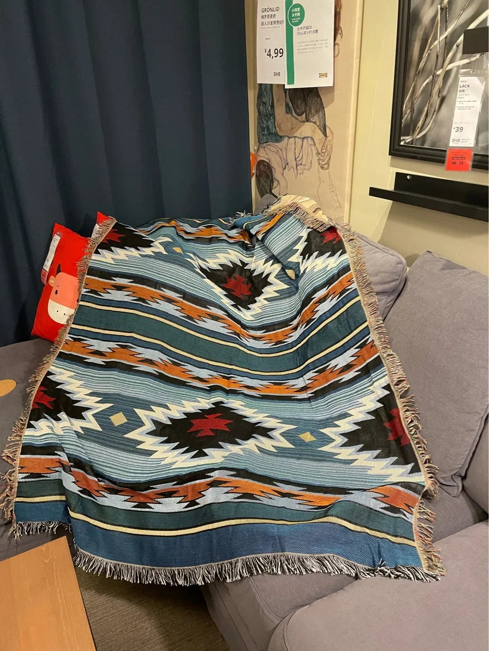 DecorBites™ Bohemian Nordic Leisure Throw Blanket