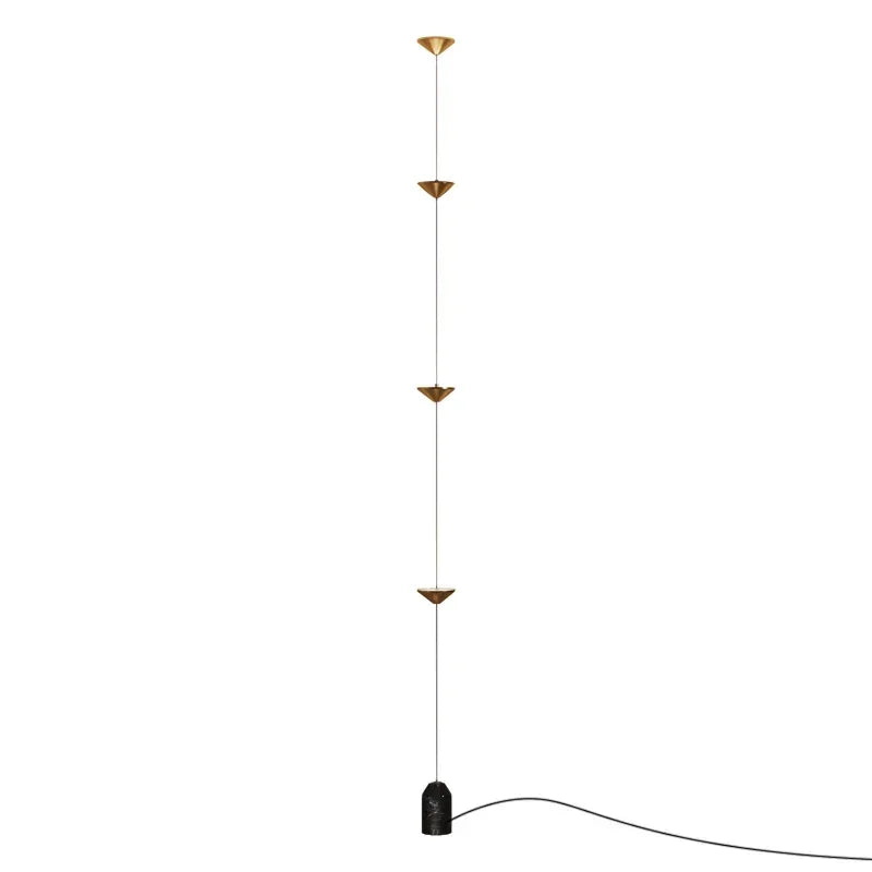DecorBites™ Cone Design Art Iron Hanging Cable Floor Lamp