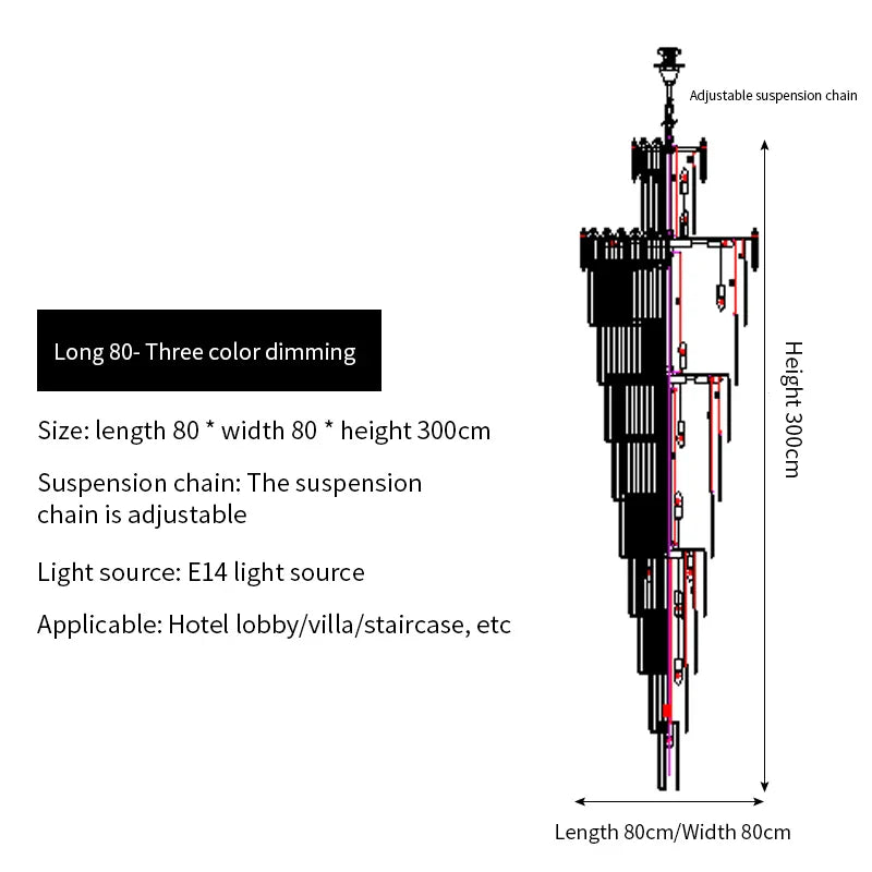 DecorBites™ Crystal Chandelier: Elegant Light Fixture for Luxury Interiors