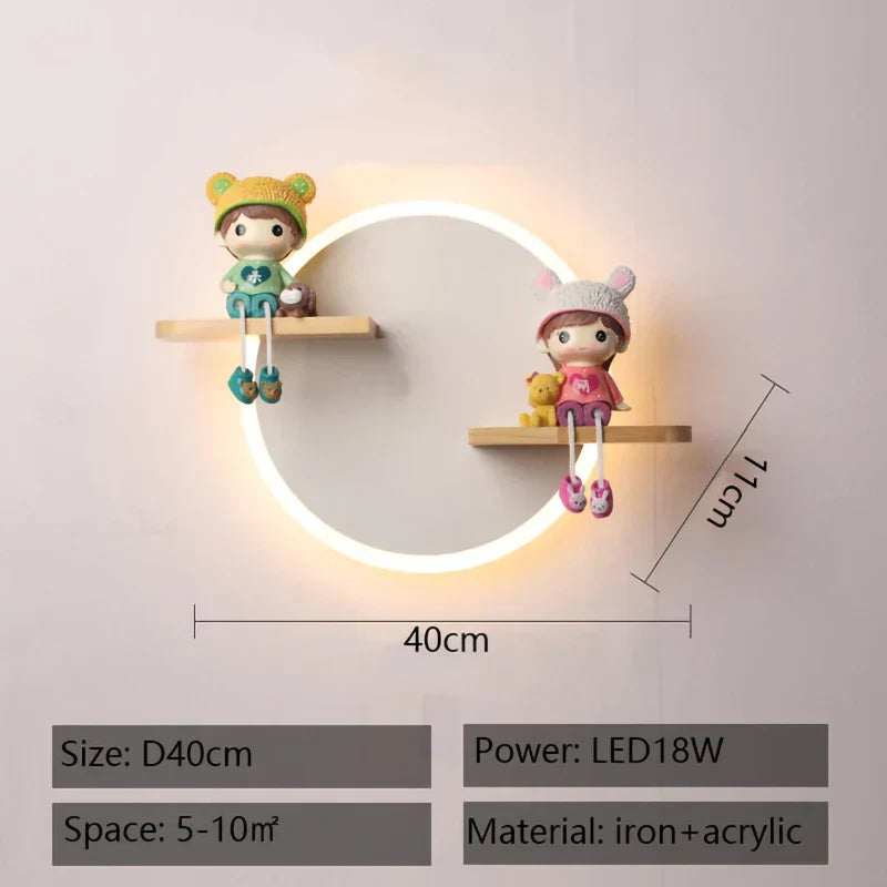DecorBites™ LED Wall Lamp: Modern Nordic Design for Children's Room, Aisle, Bedroom, Living Room