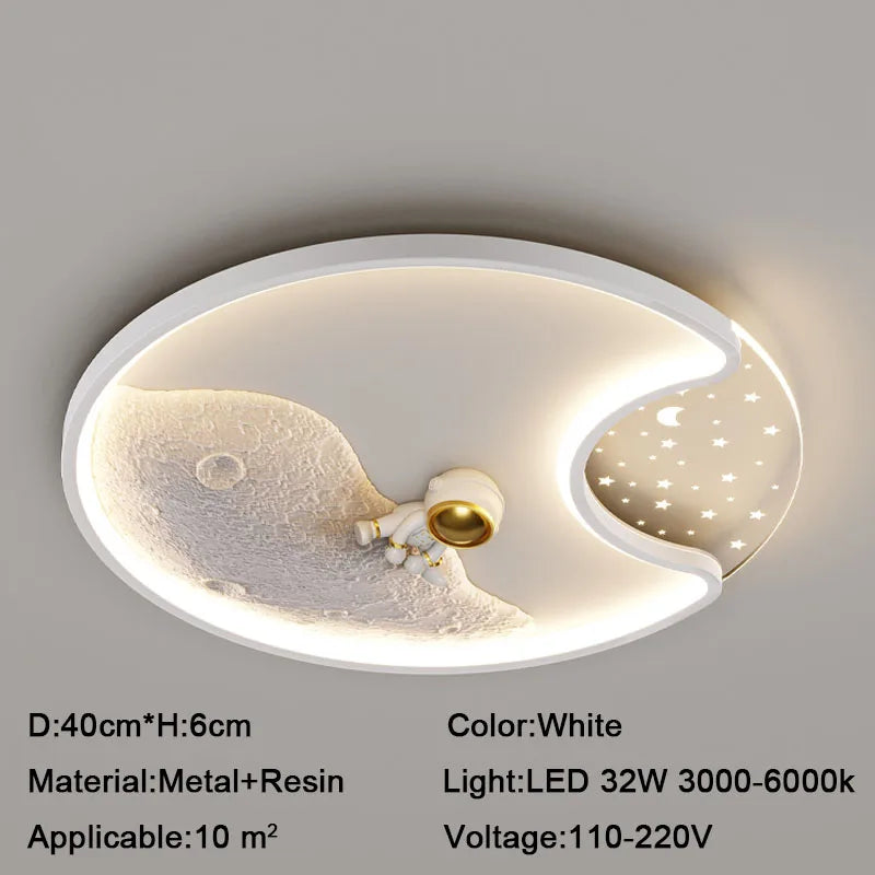 DecorBites™ Kids Astronaut LED Moon Light for Fantastic Eye Care in Bedroom or Living Room