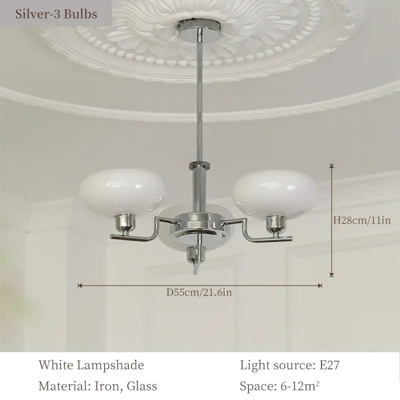 DecorBites™ Bauhaus Glass Pendant Chandelier for Bedroom Living Room Dining Ceiling Lamp