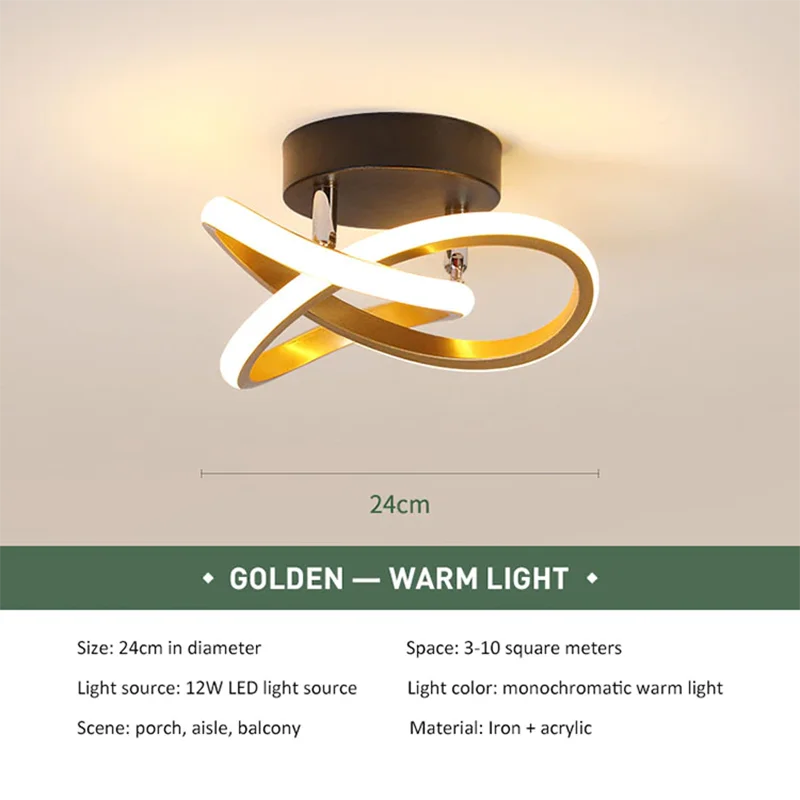 DecorBites™ LED Ceiling Lights - Modern Minimalist Lamps for Living Room Balcony Staircase