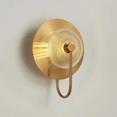 DecorBites™ Green Glass Wall Sconce: Modern Nordic Gold Lighting Fixture for Living Room & Bedroom.