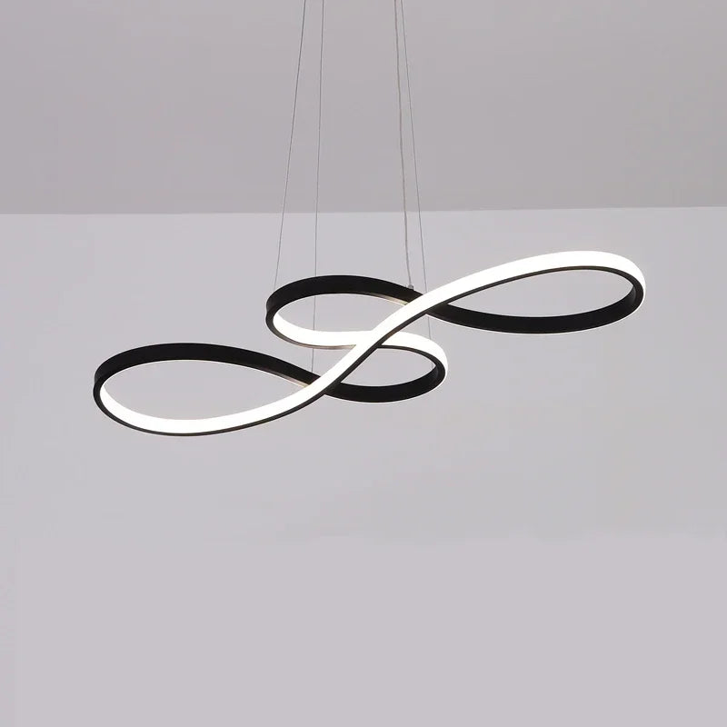 DecorBites™ Gold LED Chandelier: Modern Nordic Hanging Lamp for Dining Room, Kitchen, Bar, Office