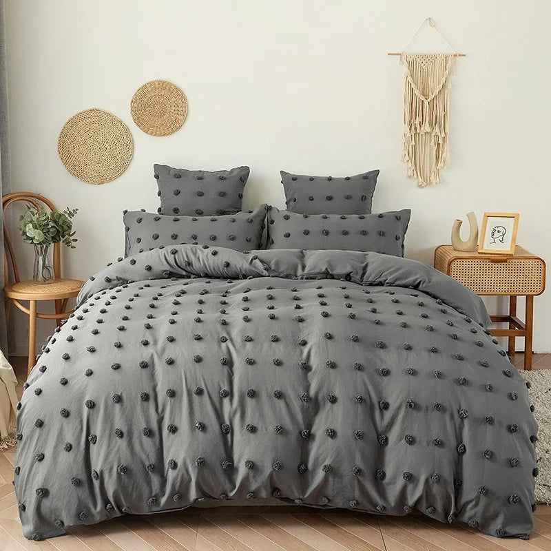 DecorBites™ Furball Double Bed 3-Piece Duvet Set - King/Queen Size Luxury Bedding