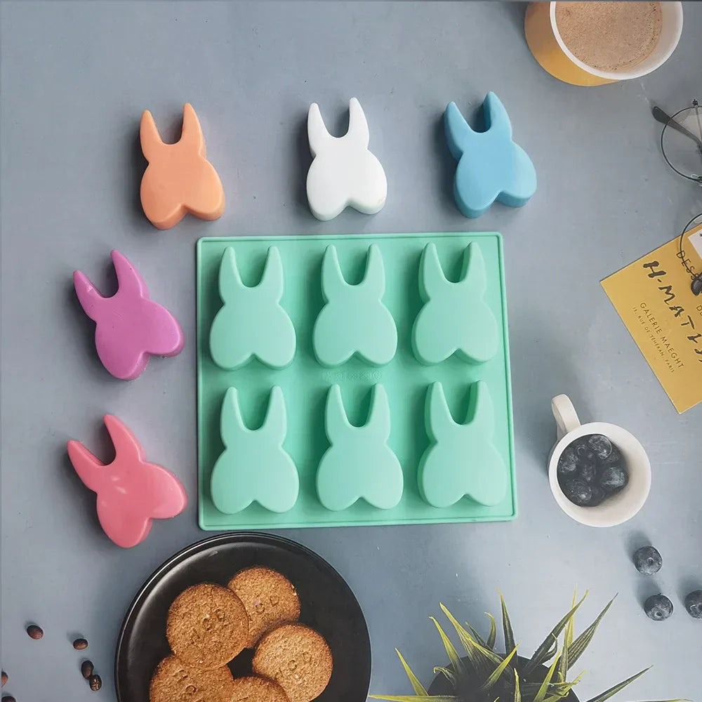 DecorBites™ 6 Hole Tooth Silicone Mold 3D Cake Biscuit Candy Ice Cube Bakeware