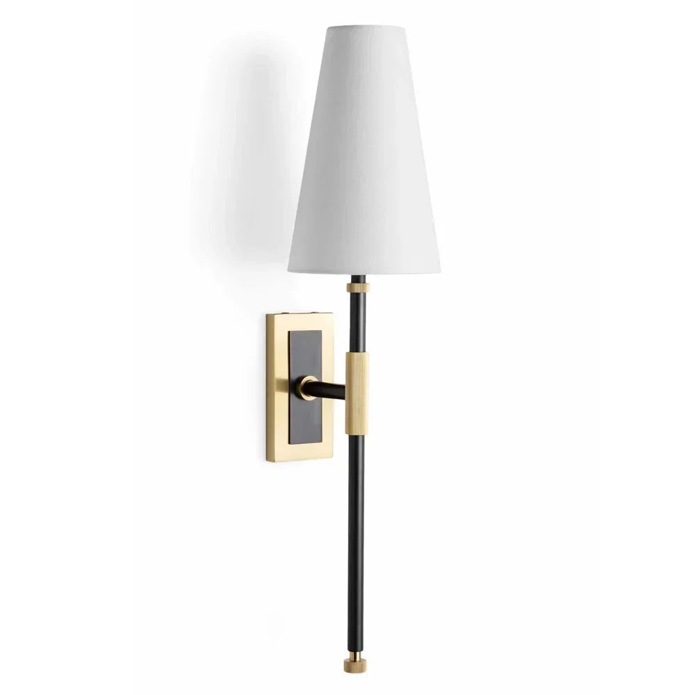 DecorBites™ Copper Cloth LED Wall Lamp for Elegant Decor in Bedroom, Living Room & Corridor