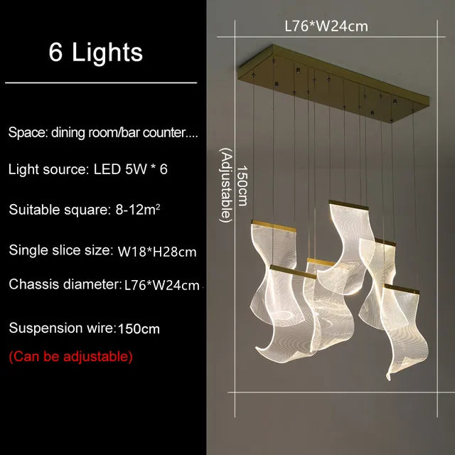 DecorBites™ LED Light Ceiling Chandelier for Modern Home Decor & Ambient Lighting