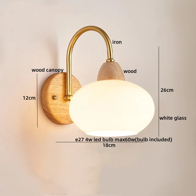 DecorBites™ LED Pull Chain Wall Lights for Bedroom Decor
