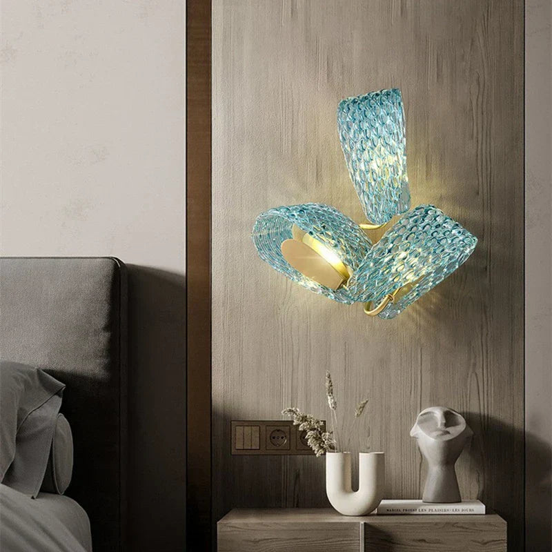 DecorBites™ Blue Glass LED Pendant Lamps for Home Decor and Lighting Innovation
