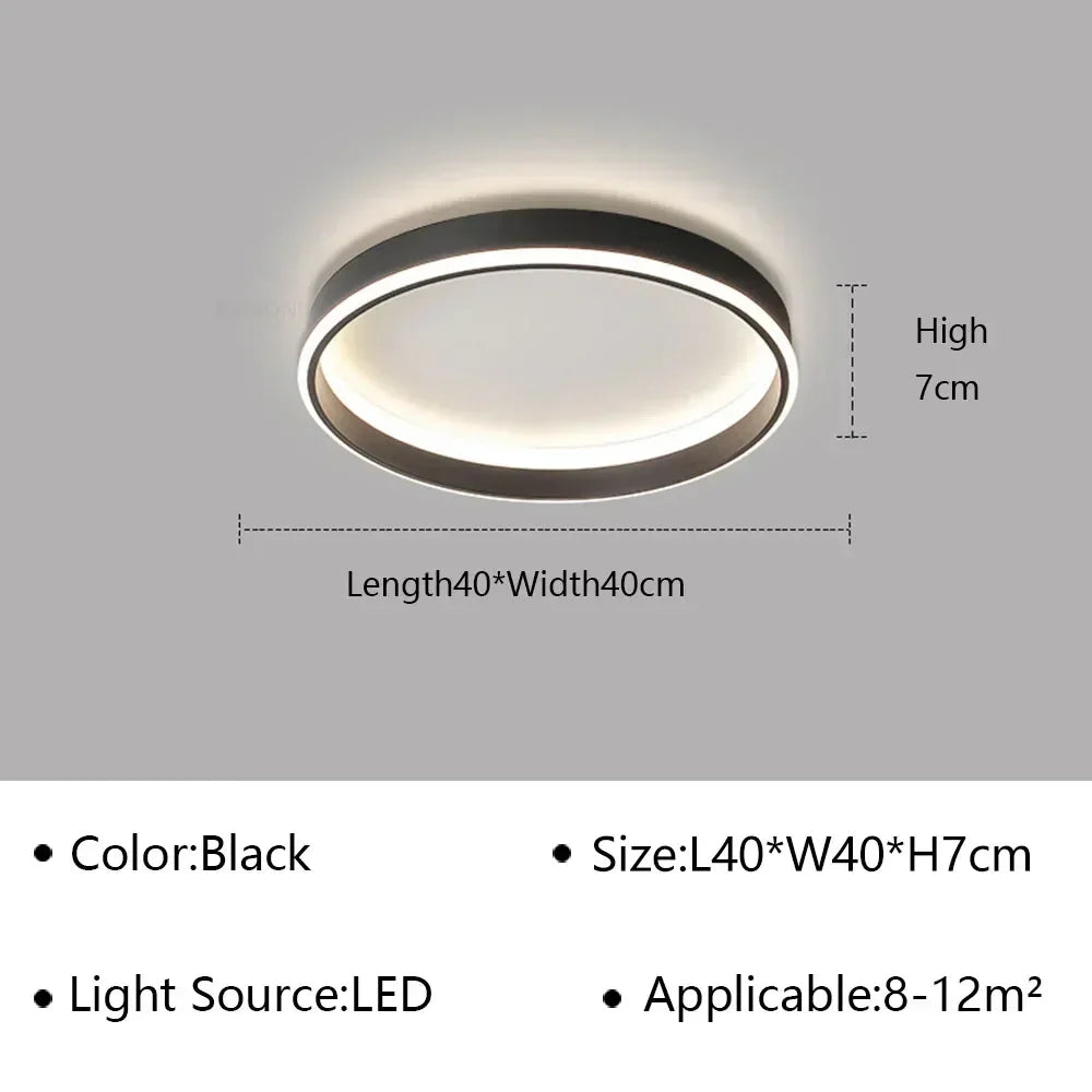 DecorBites™ Geometric LED Ceiling Lamp Chandelier for Living Dining Room Study Bedroom Aisle Balcony
