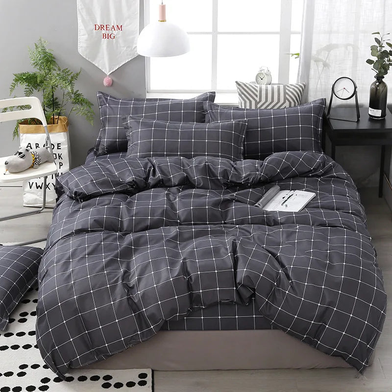 DecorBites™ Cartoon Printed Bedding Sets - Soft Quilt Cover Kit for All Seasons