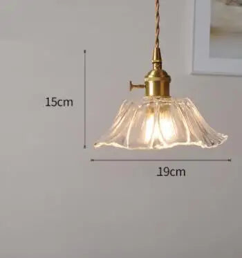 DecorBites™ Blue Glass Pendant Lights - Bedroom Dinning Living Room Fixtures