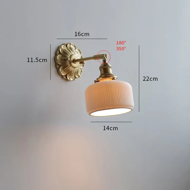 DecorBites™ Ceramic Ball LED Wall Lights: Copper Nordic Modern Wandlamp Murale