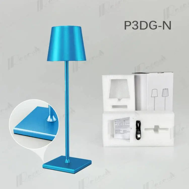 DecorBites™ Crystal LED Rechargeable Table Lamp - Elegant Cordless Hotel Restaurant Bar Light