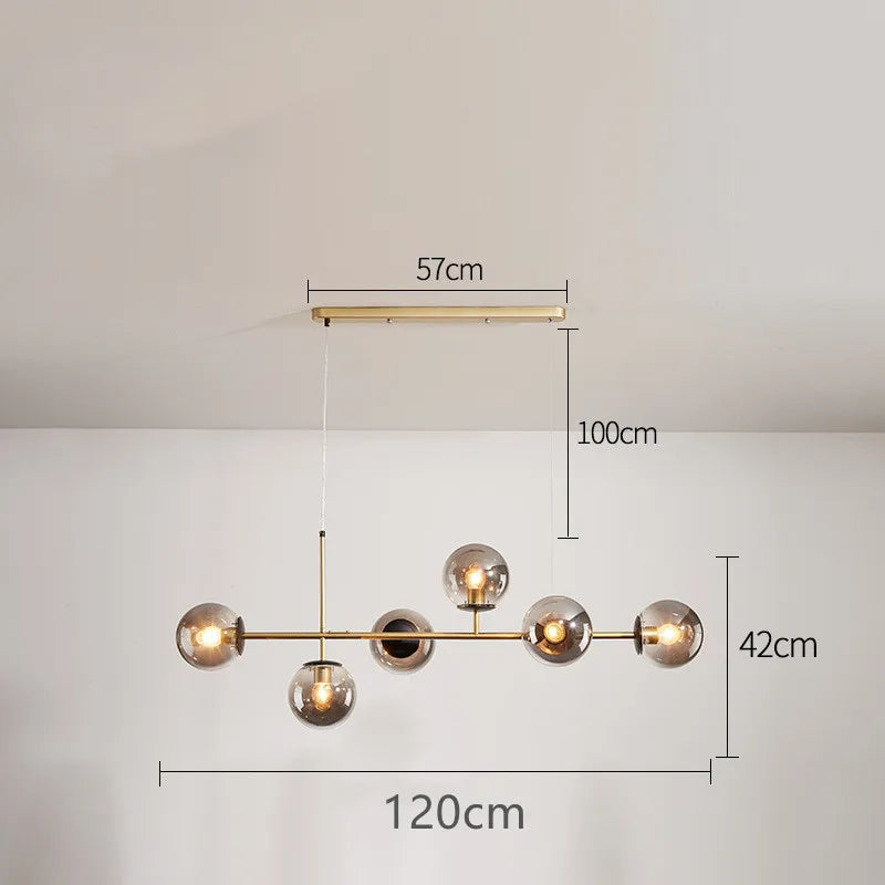 DecorBites™ Glass Ball Pendant Lamps for Home Decor and Lighting Fixtures