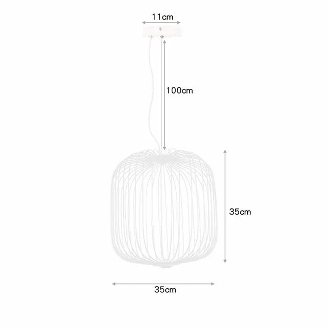 DecorBites™ Industrial Birdcage Iron Table Lamp for Bar, Restaurant, Hotel - LED Lighting