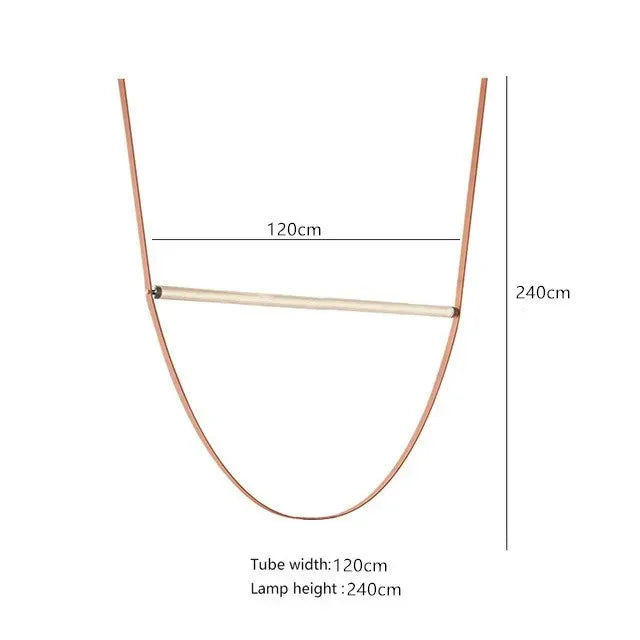 DecorBites™ Glass Tube Pendant Lamp: Modern LED Lighting for Living Room, Duplex Villa Staircase