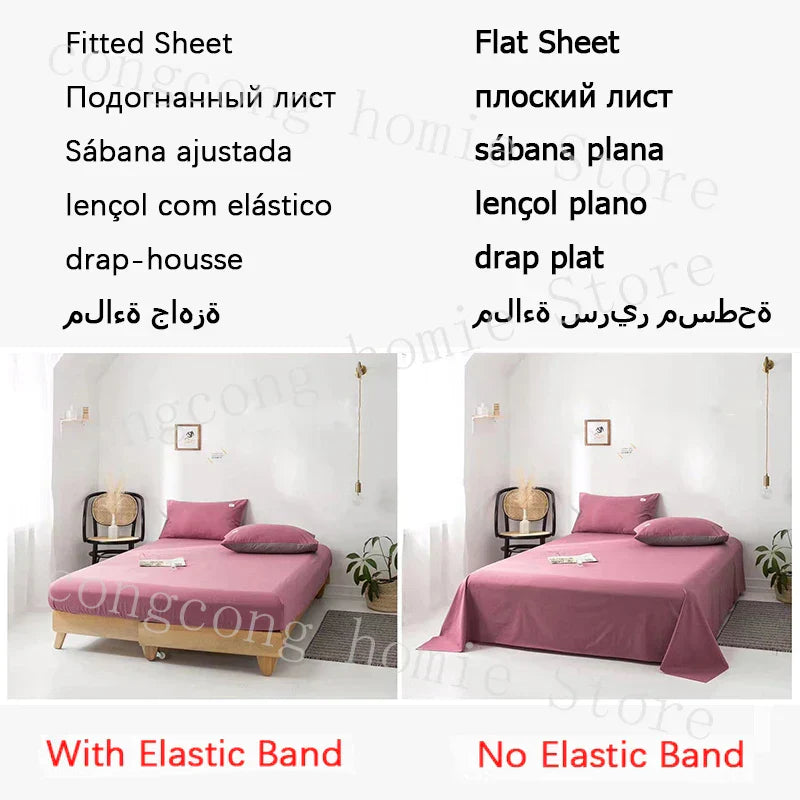 DecorBites™ Lovely Bear & Sheep Embroidered Bedding Set - Duvet Cover, Sheets, Pillowcase