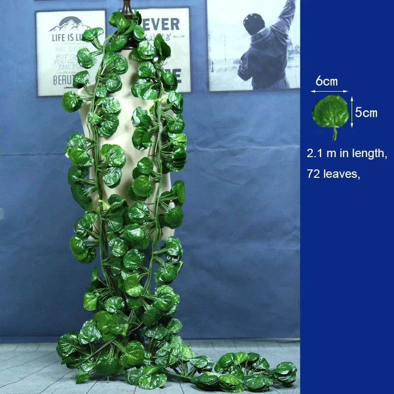 DecorBites™ 12pcs 2.2M Ivy Green Garland String Wall Decoration Artificial Plants