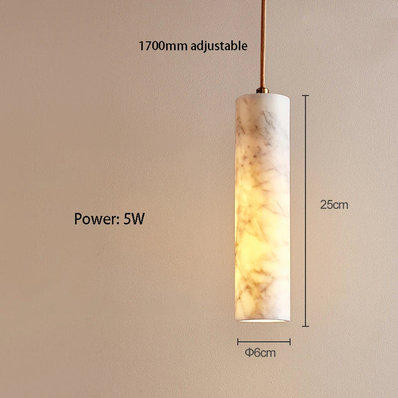 DecorBites™ Cream Marble Chandelier Pendant Light for Luxury Bedroom and Bar Counter