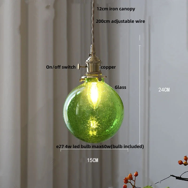 DecorBites™ LED Glass Pendant Light Fixture for Study Restaurant Kitchen Stair Hanglampen