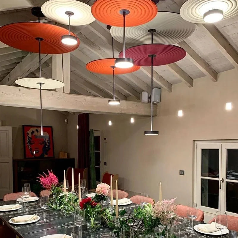 DecorBites™ Cotton Round Pendant Lights for Modern Minimalist Home Decor