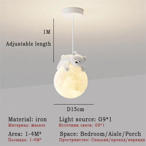 DecorBites™ LED Rabbit Chandelier Pendant Light for Home Decoration Living Room Bedroom