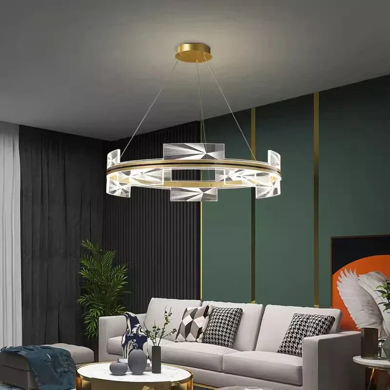 DecorBites™ Gold Aluminum Plating LED Pendant Lights for Home Decor