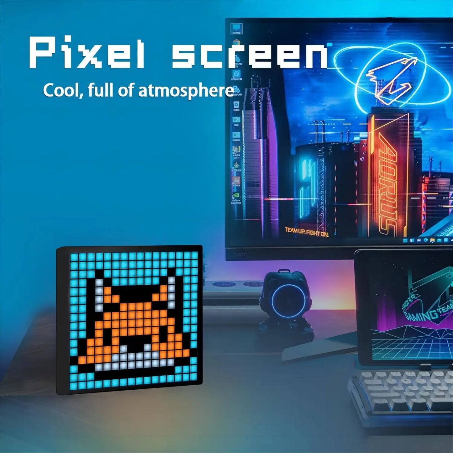 DecorBites™ 32X32 LED Pixel Display Screen for Gaming Decoration and Business Advertisement