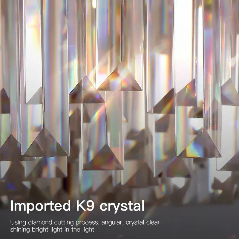 DecorBites™ Crystal Chandelier: Postmodern Living Room Dining Bedroom Lamp, Luxury & Creative