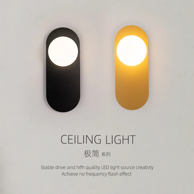 DecorBites™ Glass Ball LED Wall Sconce with G9 Bulb for Bedroom Living Room