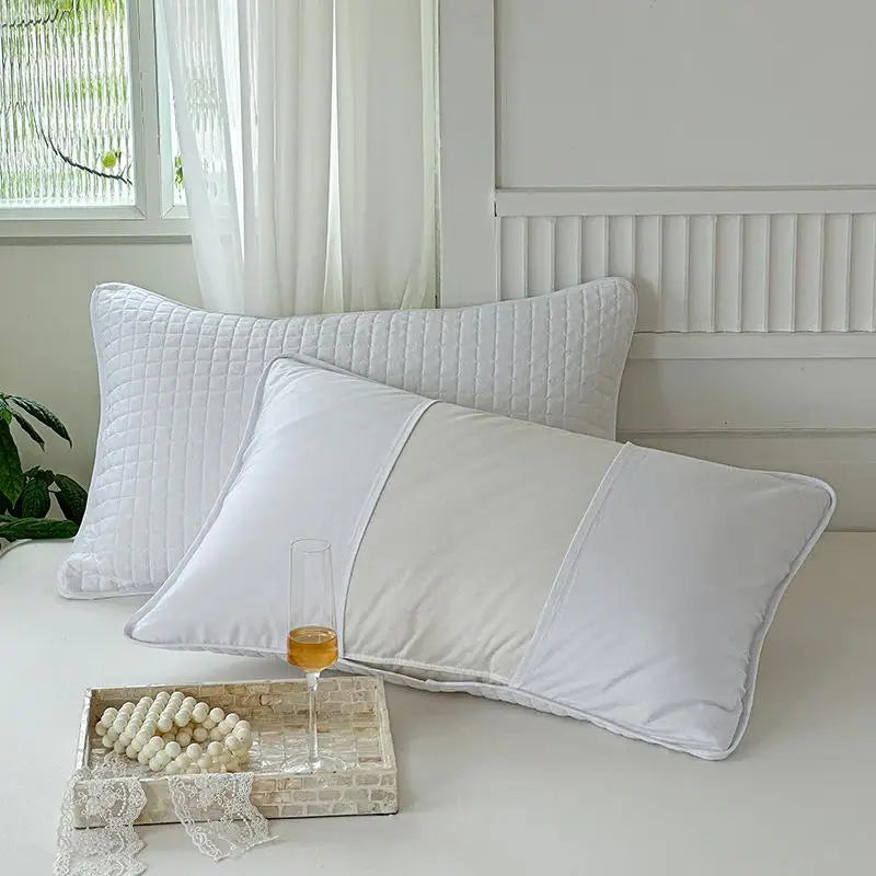 DecorBites™ Cotton Pillowcase: Breathable Pillow Core Cover for Ultimate Protection