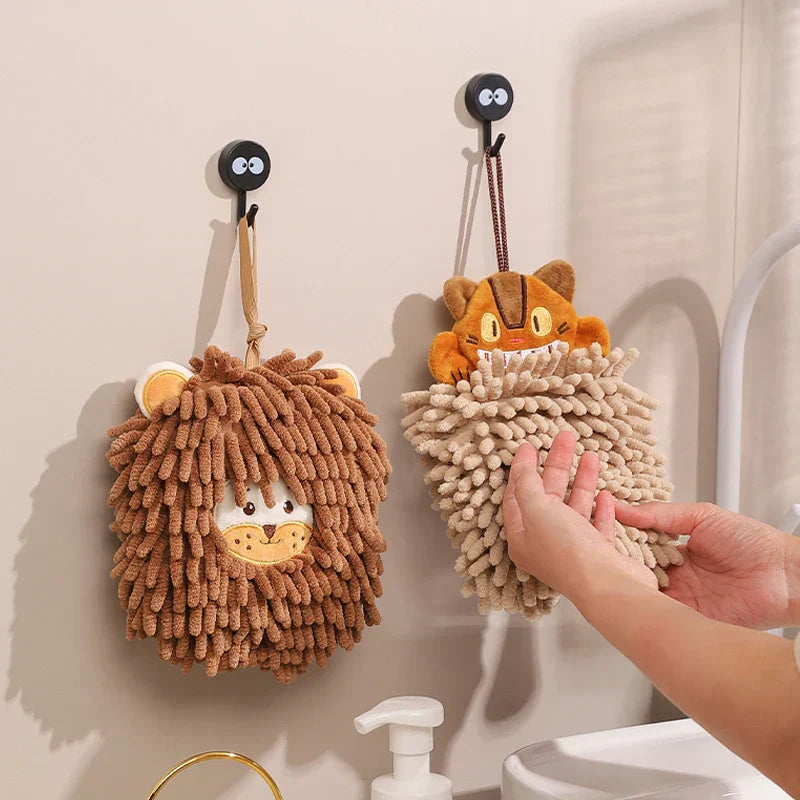 DecorBites™ Cat Kitchen Hand Towel Microfiber Chenille Super Absorbent Quick-dry Home Towel