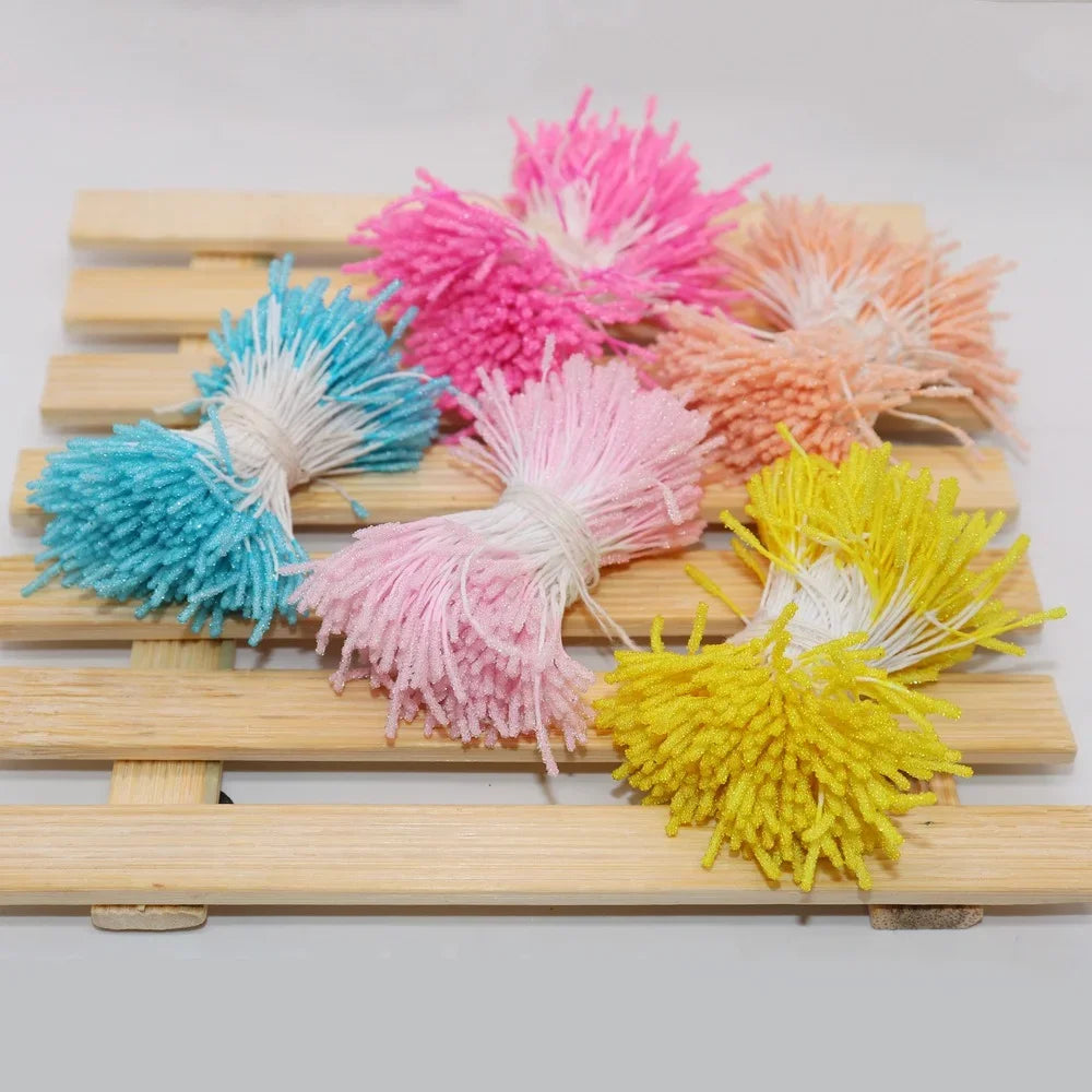 DecorBites™ 200pc Mini Flower Stamen Pistil Wedding Decoration DIY Artificial Cards Flowers