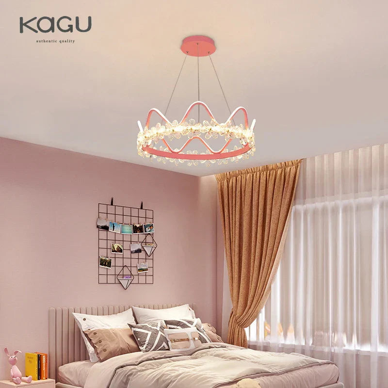 DecorBites™ Crystal Flower Ring Chandelier for Modern Living and Bedroom