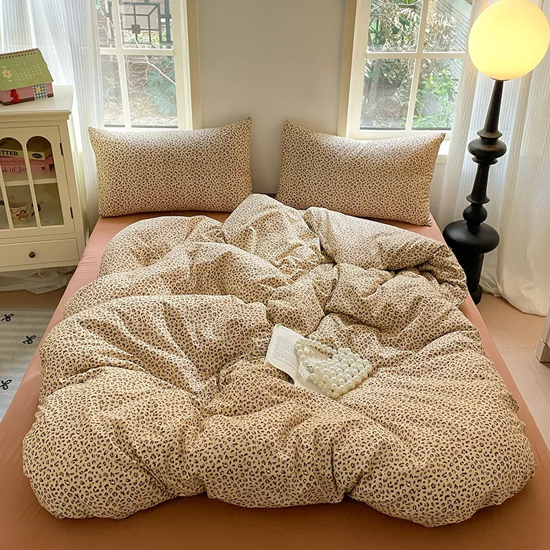 DecorBites™ Double-Layer Cotton Bedding Set - High-Quality, Ultra Soft Quilt Set