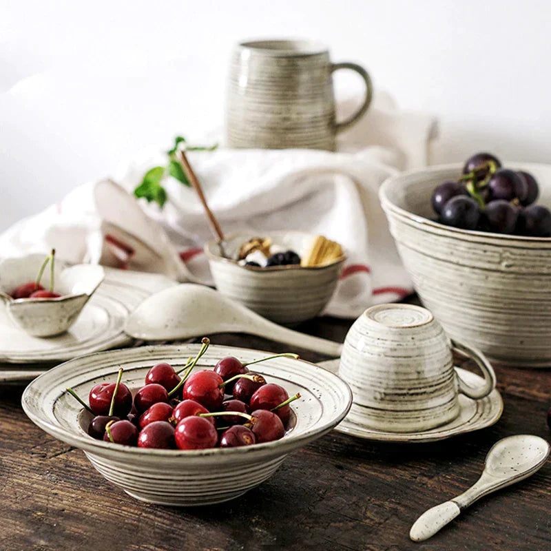 DecorBites™ Ceramic Japanese Style Dish Bowl Set