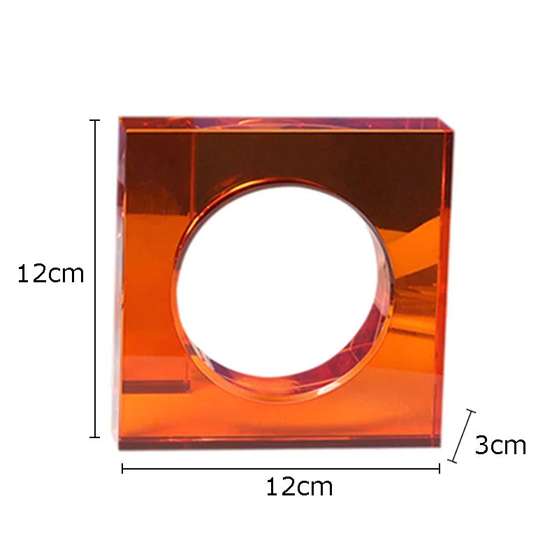 DecorBites™ Geometric Crystal Arch Glass Sculpture Desk Decoration Ornament
