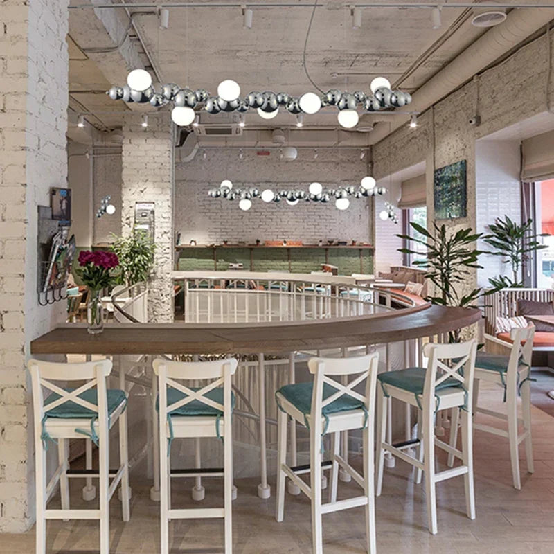 DecorBites™ LED Caterpillar Chandelier: Stylish Long Pendant Lamp for Living Room, Restaurant, Hotel