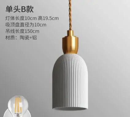 DecorBites™ Blue Glass Pendant Lights for Bedroom Dinning Living Room