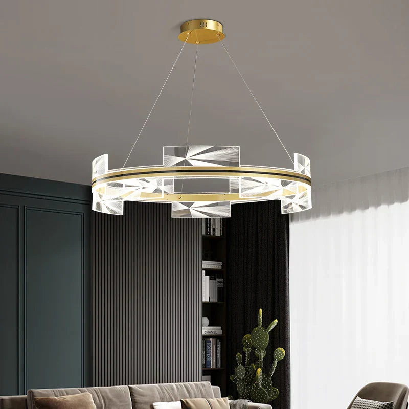 DecorBites™ Gold Aluminum Plating LED Pendant Lights for Home Decor