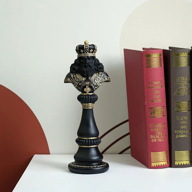 DecorBites™ Chess Figurines: 30cm International Chess Set for Home Decor
