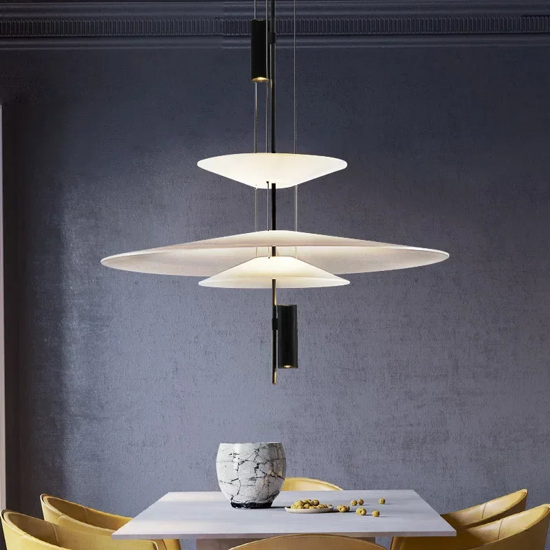 DecorBites™ LED Saucer Pendant Light for Home Decor and Living Room