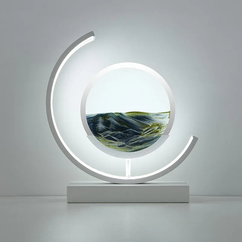 DecorBites™ LED Hourglass Quicksand Desk Lamp, Unzip Decor, Night Light, Holiday Gift