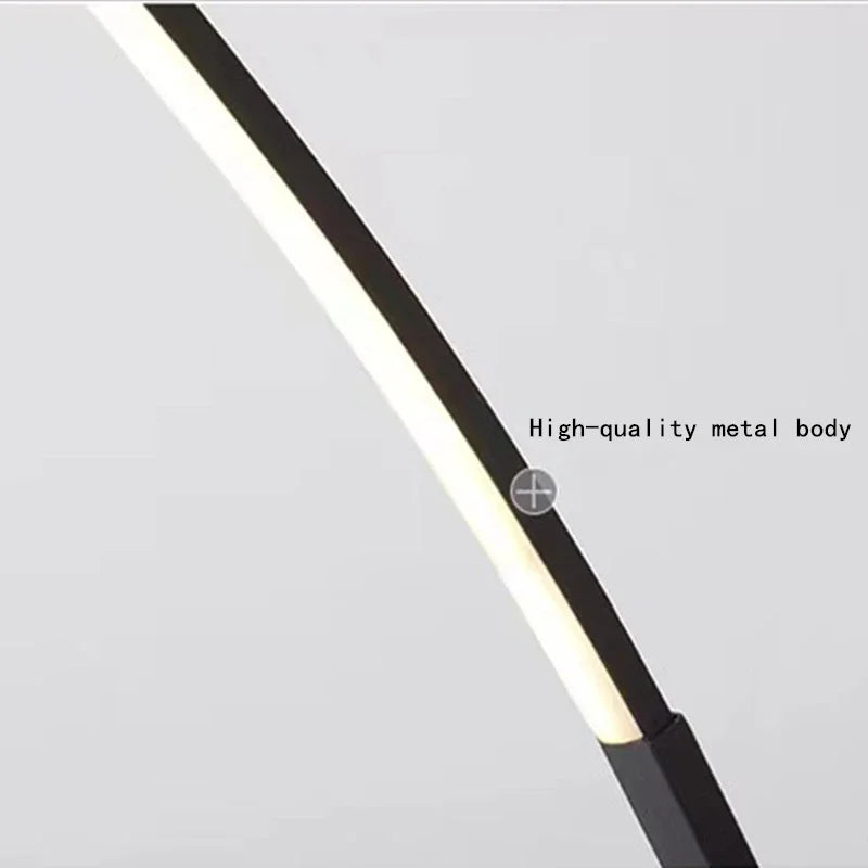 DecorBites™ Arc Shape LED Floor Lamp with Remote Control for Modern Living Room Decor