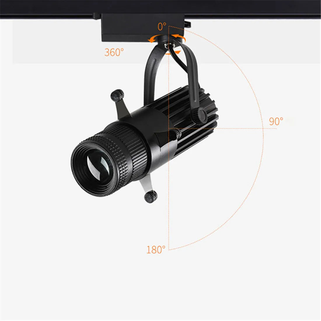 DecorBites™ Adjustable LED Track Spotlights for Art Gallery Church Museum, Square Shape