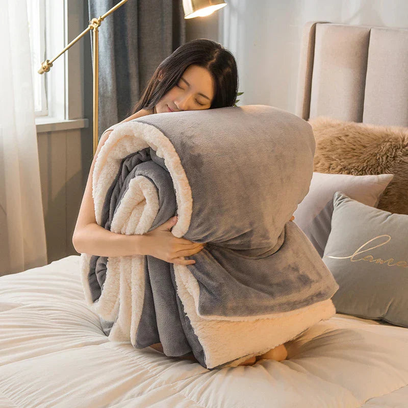 DecorBites™ Cozy Dual Use Flannel Duvet Cover - Autumn Winter Warmth Blanket Quilt